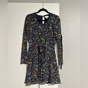 COPY - Lauren Conrad, blue long sleeve dress, size M